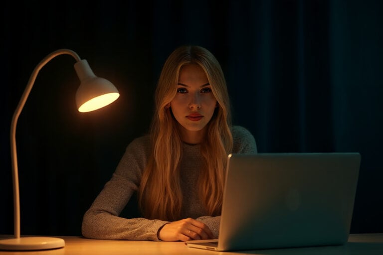 motivation vs discipline concept showing focused work and consistent effort in a modern workspace