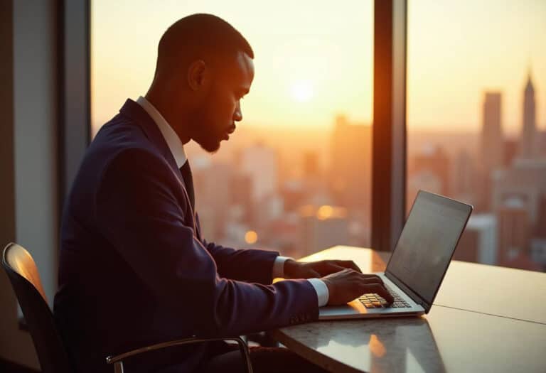 Millionaire Mindset person working, being successful